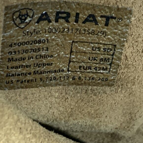 Ariat Men’s Brown Leather Western Cowboy Boot Size US 9 D main image 8